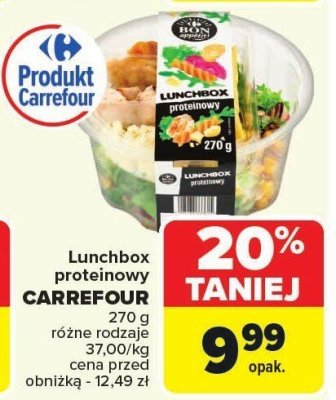 Lunchbox proteinowy CARREFOUR 270g promocja w Carrefour