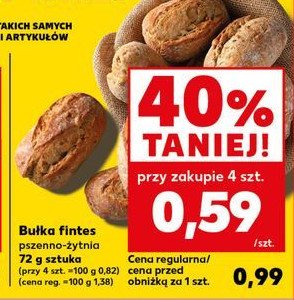 Bułka fintes promocja