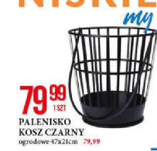 Kosz czarny palenisko promocja