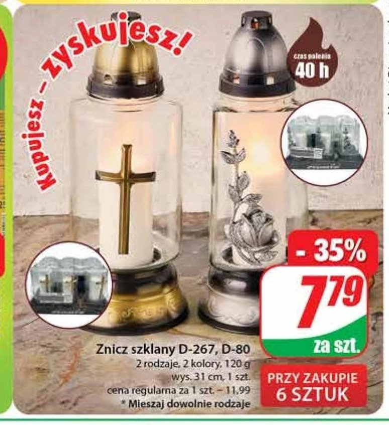Znicz szklany d-267 promocja