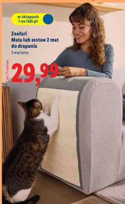 Zoofari Mata lub zestaw 2 mat do drapania promocja w Lidl