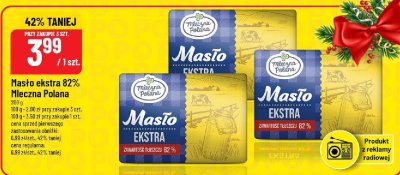Masło Masło ekstra 82% Mleczna Polana promocja w POLOmarket