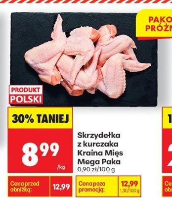 Skrzydełka z kurczaka Kraina Mięs Mega Paka promocja w Biedronka