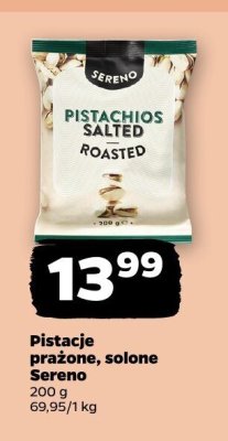 Pistacje prażone, solone Sereno promocja w Netto