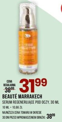 Serum regenerujące pod oczy Beauté Marrakech 30 ml promocja w Drogerie Natura