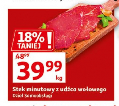 Stek minutowy z udzca wołowego promocja