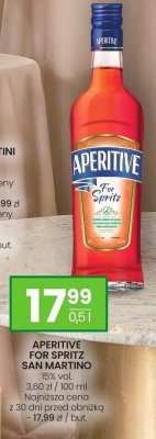 Aperitif APERITIVE FOR SPRITZ SAN MARTINO promocja w Twój Market
