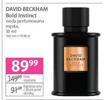 Woda perfumowana David beckham bold instinct promocja