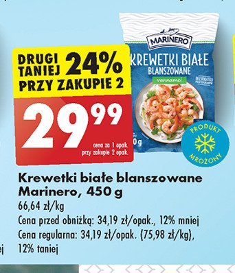 Krewetki białe blanszowane Marinero promocja