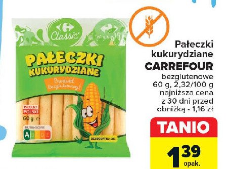 Pałeczki kukurydziane Carrefour kids promocja