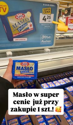Masło promocja w Auchan