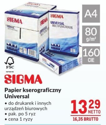 Papier kserograficzny Universal Sigma promocja w Makro