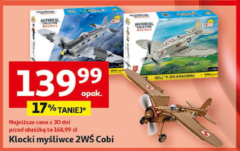 Klocki myśliwiec f-15 eagle Cobi promocja w Auchan