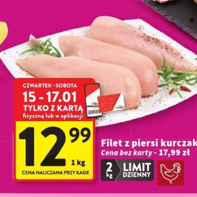 Filet z piersi kurczaka promocja w Intermarche
