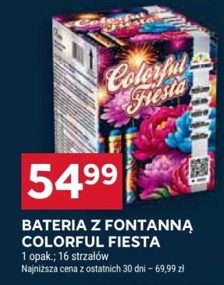 Bateria z fontanną Colorful Fiesta promocja w Stokrotka