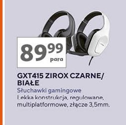 Słuchawki gamingowe gxt415 białe Trust promocja