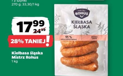 Kiełbasa śląska promocja w Netto