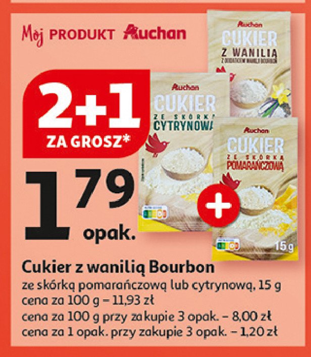 Cukier z wanilią Auchan promocja