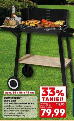 Grill na kółkach ggw 84 b1 84 x 86 x 45 cm K-classic let's bbq promocja