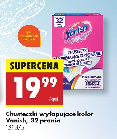 Chusteczki wyłapujące kolor Vanish gold promocja