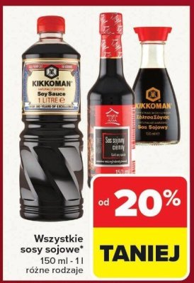 Sos sojowy Kikkoman promocja w Carrefour