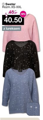 Sweter z lureksem promocja w Woolworth