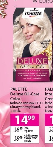 Farba do włosów 11-11 ultra blond Palette deluxe promocja