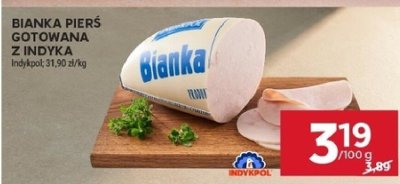 Bianka pierś gotowana z indyka Indykpol promocja w Stokrotka