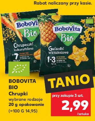 Gwiazdki wielozbożowe wybornie ananasowe Bobovita mniam bio promocje