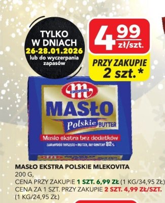 Masło ekstra polskie Mlekovita promocja w Top Market