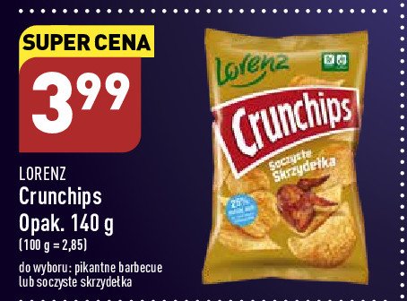 Chipsy soczyste skrzydełka Crunchips Crunchips lorenz promocja