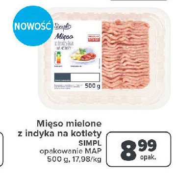 Mięso mielone z indyka Simpl promocja