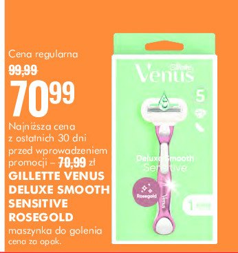 Maszynka do golenia extra smooth sensitive GILLETTE VENUS ROSEGOLD promocja