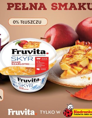 Jogurt Skyr dwuwarstwowy  150g smak szarlotki promocja w Biedronka