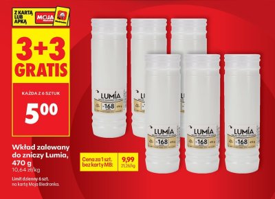 Wkład zalewany do znicza Lumia promocja w Biedronka