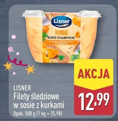 Filety śledziowe w sosie z kurkami  promocja w Aldi