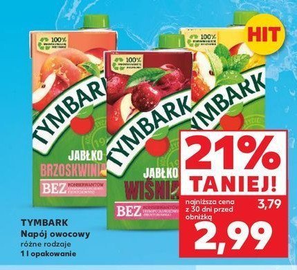 Napój jabłko-brzoskwinia Tymbark 1936 promocja