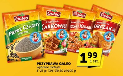 Przyprawa Galeo wybrane rodzaje promocja w Euro Sklep