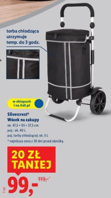 Wózek na zakupy promocja w Lidl
