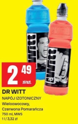 Napój izotoiczny Dr Witt Wieloowocowy, Czerwona Pomarańcza 750 ml MWS promocja w Chorten