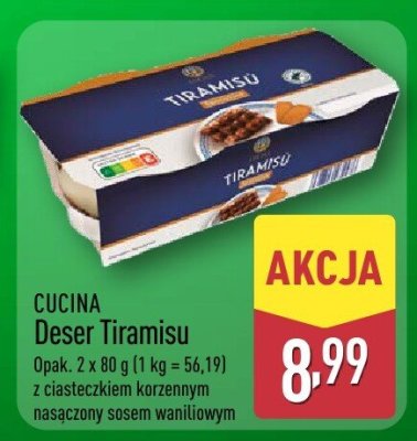 Deser Tiramisu CUCINA promocja w Aldi
