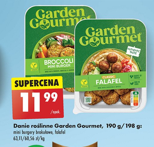 Mini burger brokułowy Garden gourmet promocja