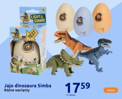 Jajo dinozaura Simba promocja w Action