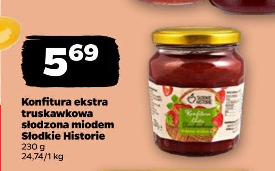 Konfitura ekstra truskawkowa Słodkie historie promocja