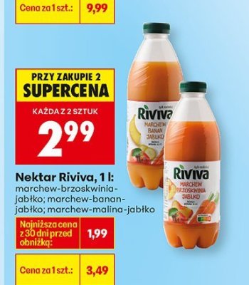 Nektar, 1 l: marchew-banan-jabłko promocja w Biedronka