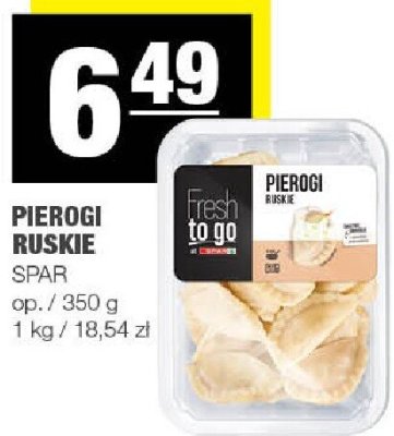 Pierogi ruskie SPAR Fresh to go promocja w SPAR