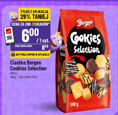 Ciastka Bergen Cookies Selection promocja w POLOmarket