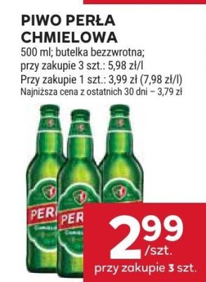 Piwo Perła Chmielowa promocja w Stokrotka