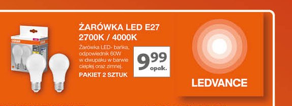 Żarówki led filament e27 60 w Osram promocja