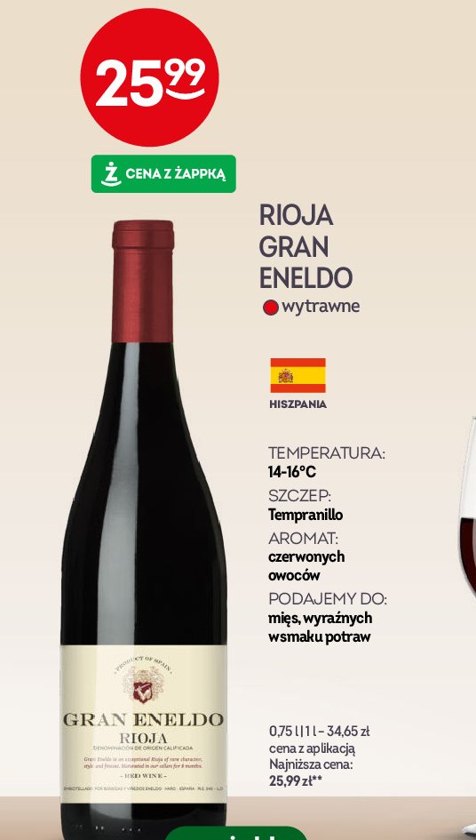 Wino Gran eneldo rioja promocja